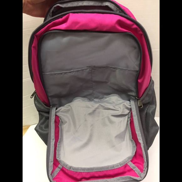UA Team Hustle Under Armour Storm Backpack Pink - Picture 7 of 8